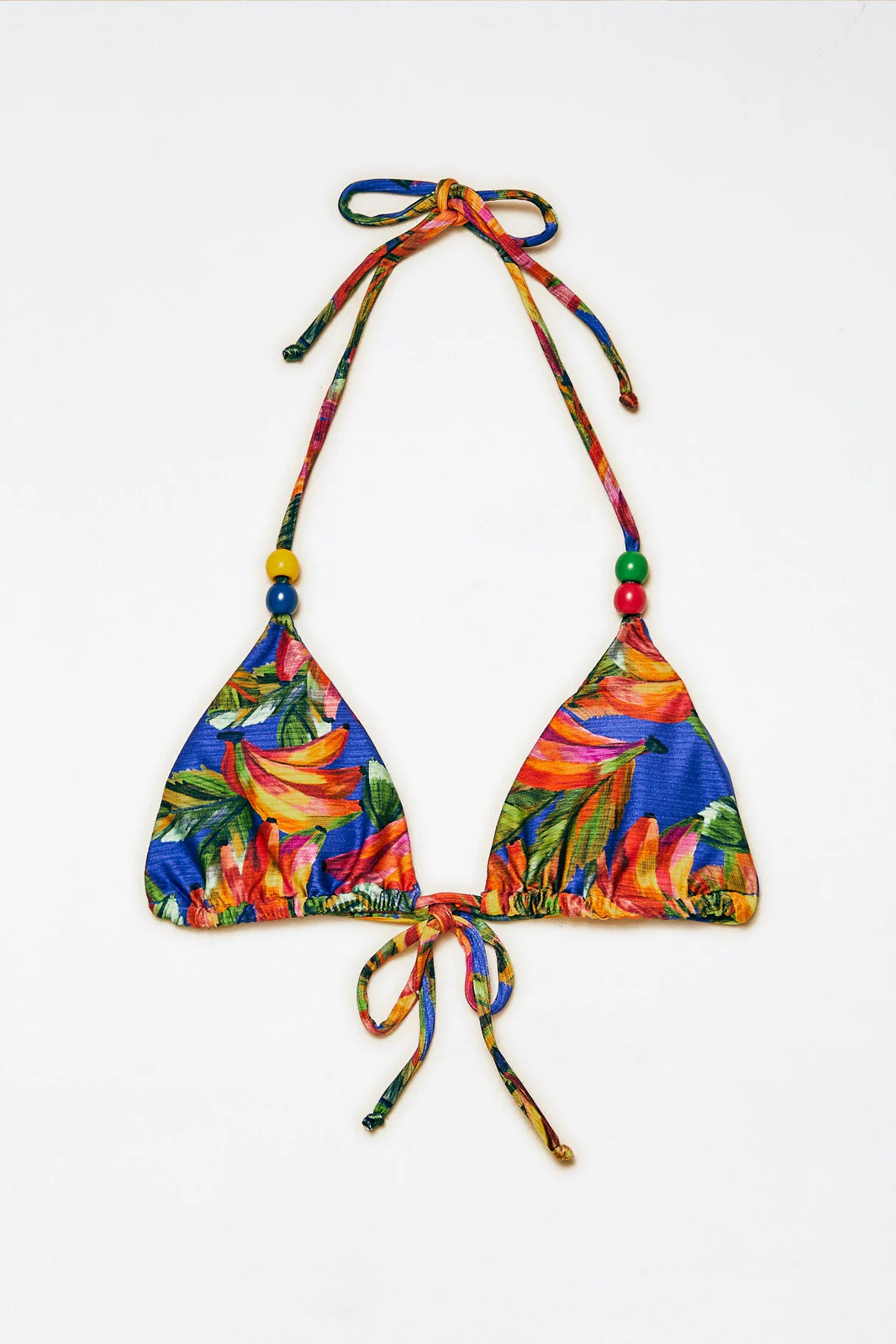 BLUE BANANAMIX TRIANGLE BIKINI TOP | FarmRio (US)
