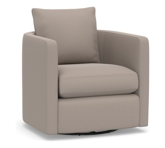 Ayden Barrel Arm Swivel Chair | Pottery Barn (US)