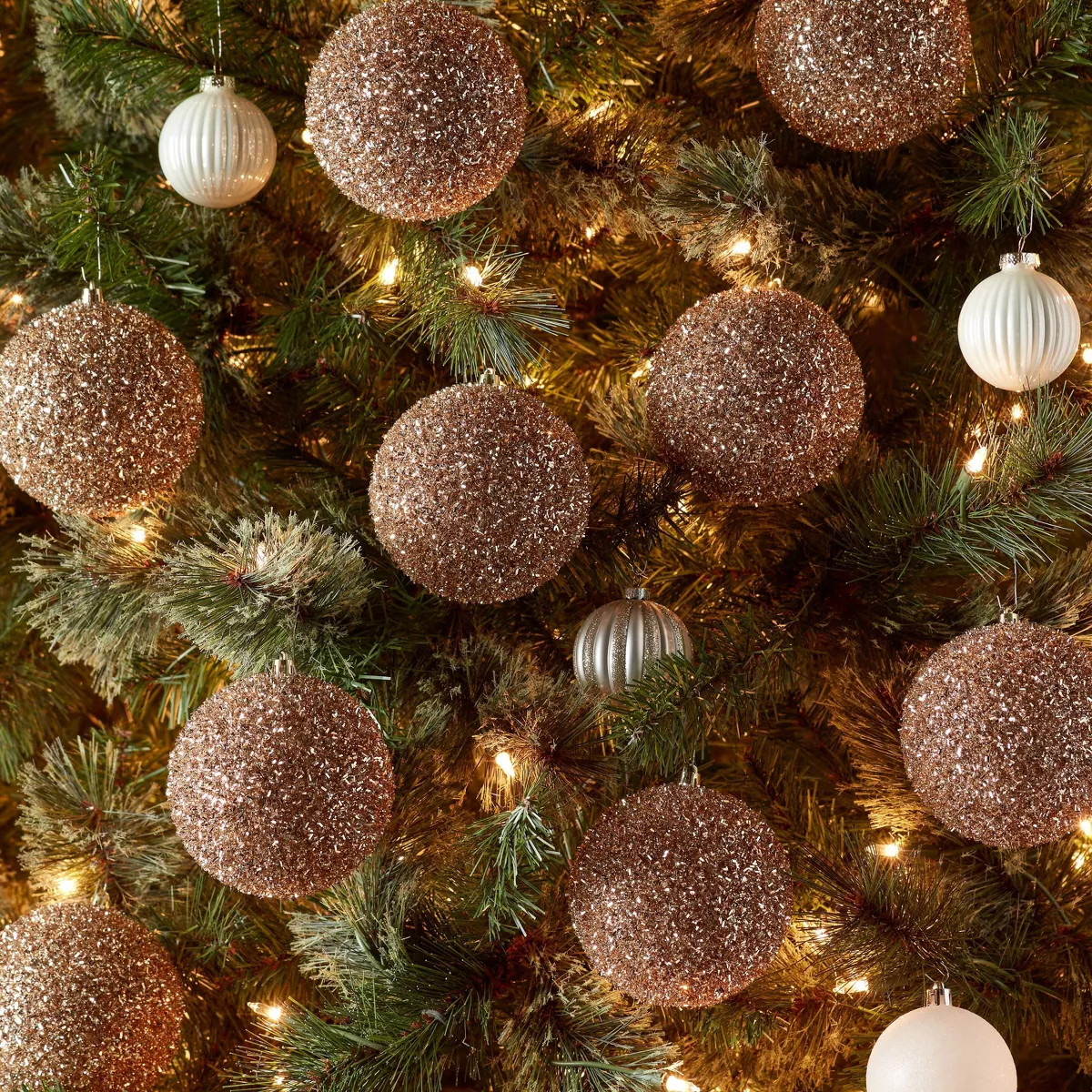 9pc Tinsel Ball Christmas Tree Ornament Set - Wondershop™ | Target