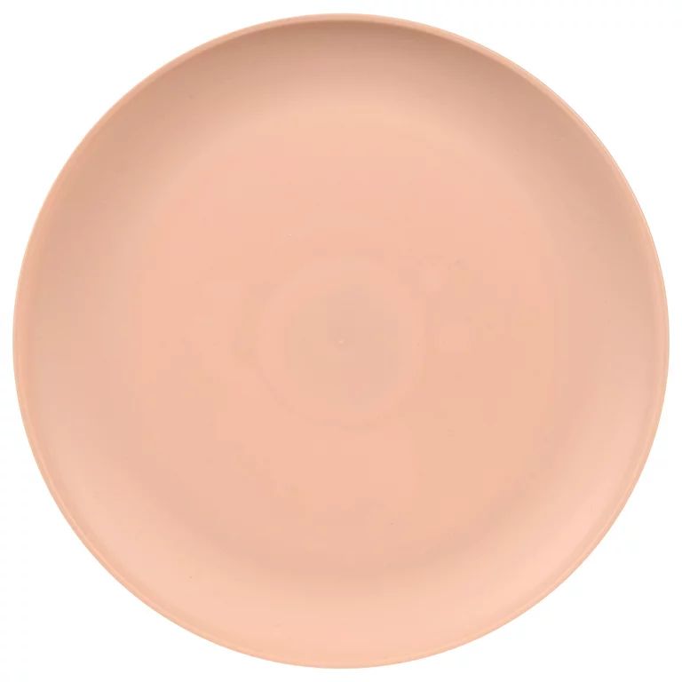 Mainstays 10.5-Inch Plastic Dinner Plate, Pink | Walmart (US)