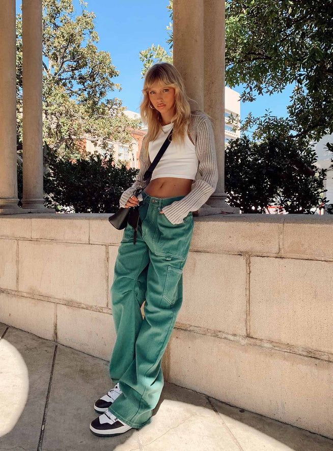 Miami Vice Pants Green | Princess Polly US
