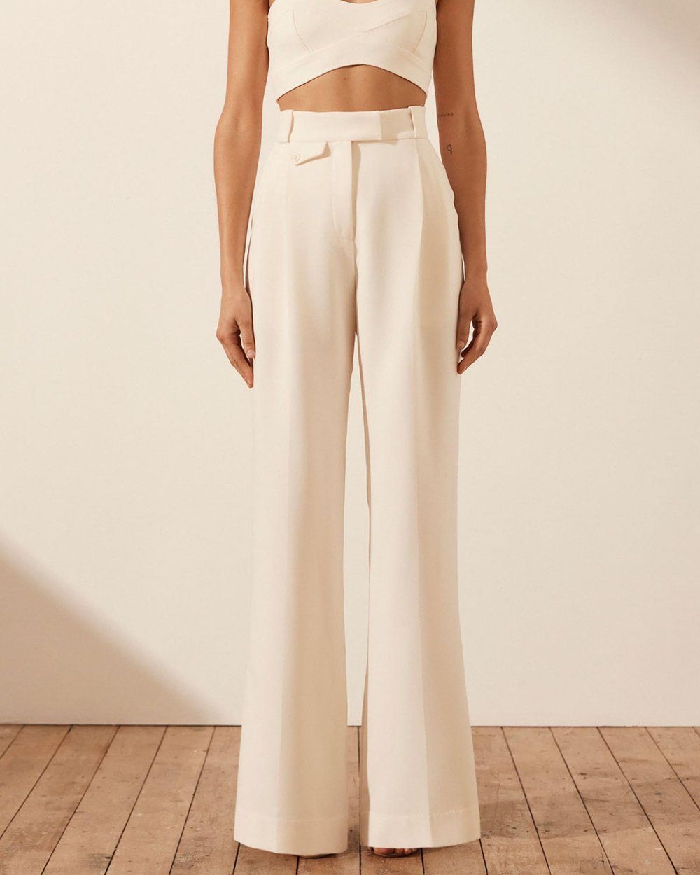 Irena High-Waisted Tailored Pants | THE ICONIC (AU & NZ)