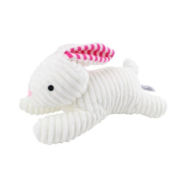 Midlee Stripe Ears White Easter Rabbit Dog Toy | Target