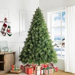Holiday Time Prelit 300 LED Color-Changing Lights, Benton Pine Artificial Christmas Tree, 7.5' - ... | Walmart (US)
