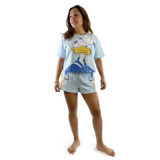 Disney Donald Duck Ladies' Short Sleeve Boxer PJ Set | Walmart (CA)