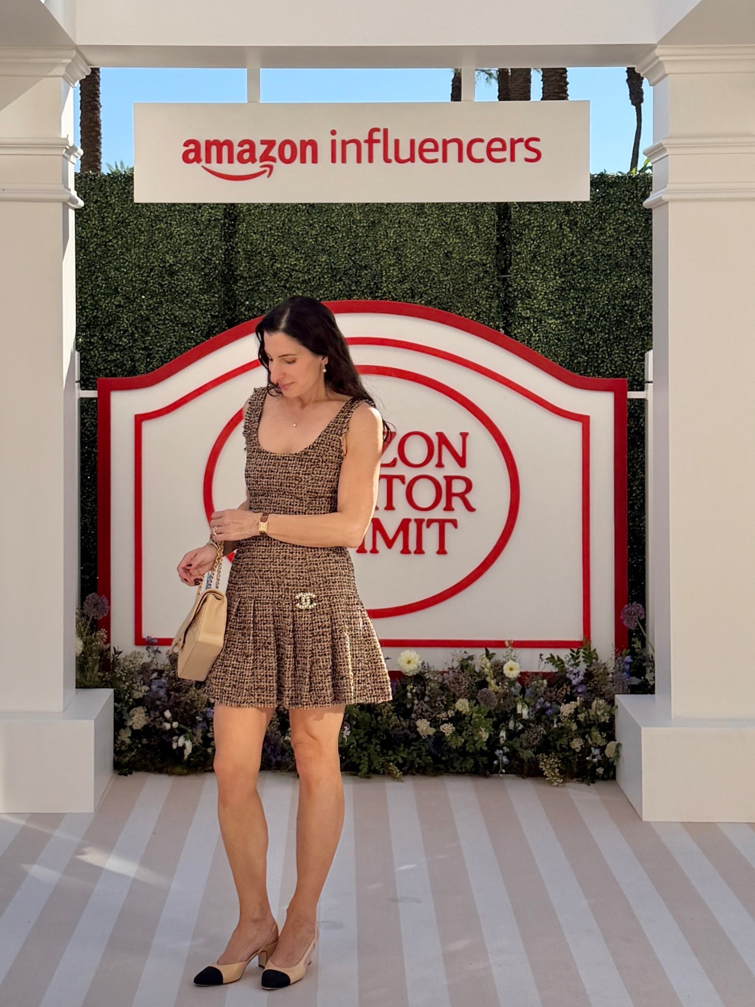 Tweed mini dress 

#LTKMidsize #LTKOver40