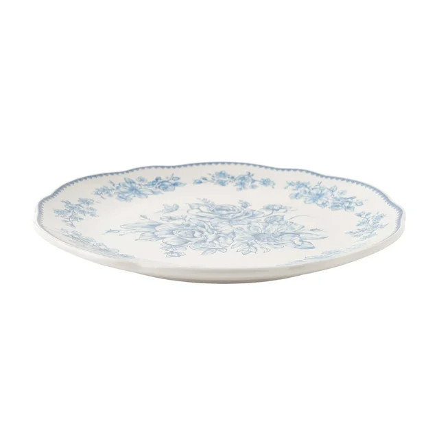 The Pioneer Woman Agatha Stoneware Dinner Plate, Blue | Walmart (US)