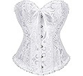 SZIVYSHI Corset Tops for Women, Bustier Shapewear Lingerie, Lace Waist Push Up Bodysuit | Amazon (US)