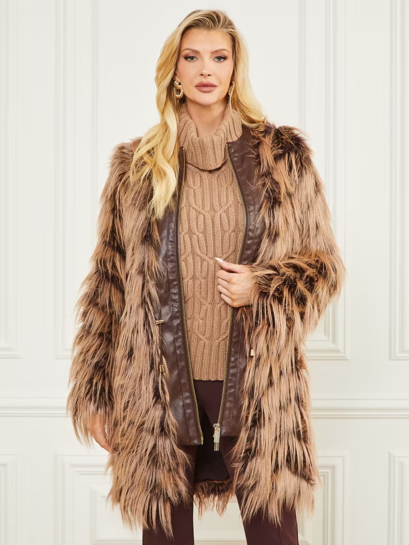 Dinah Shaggy Coat | Guess (US)