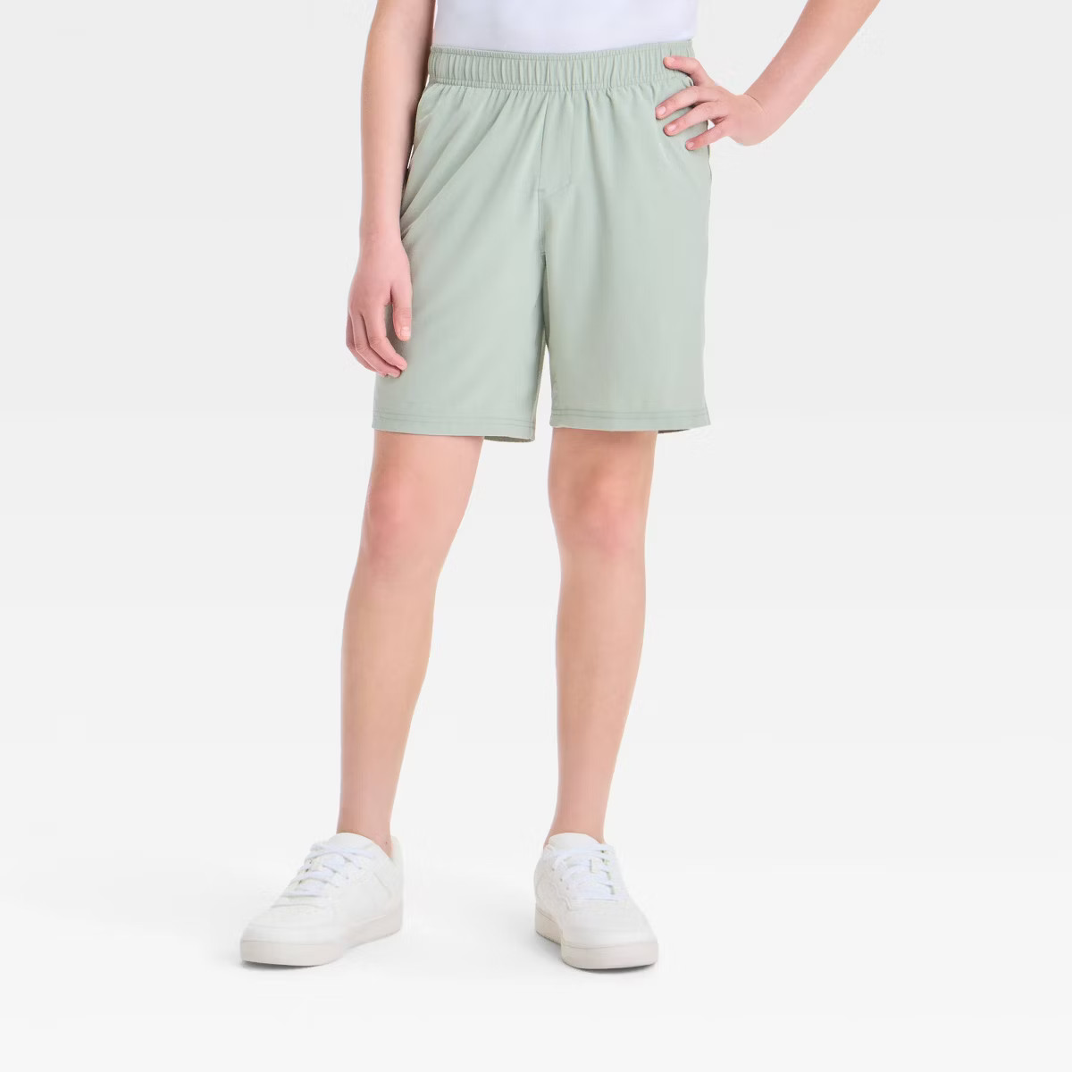Boys' Active Light Shorts - All In Motion™ Olive Green S: Recycled Polyester, Spandex, UPF 50+,... | Target