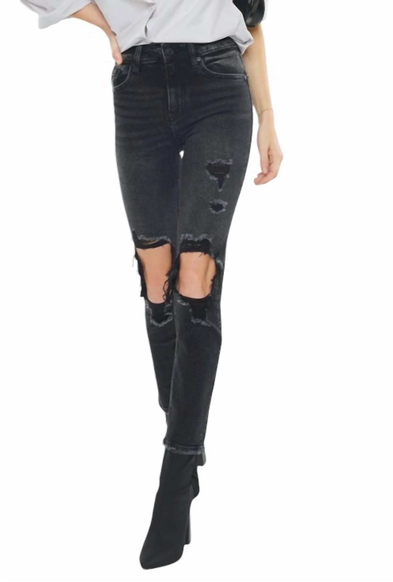 Women's Braden Jeans In Black | Shop Simon