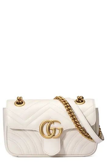 Gucci Mini Gg Marmont 2.0 Matelasse Leather Shoulder Bag - White | Nordstrom