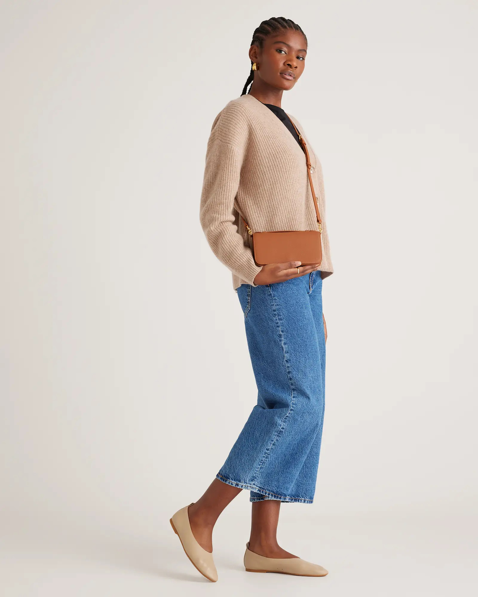 Italian Leather Wallet Crossbody | Quince