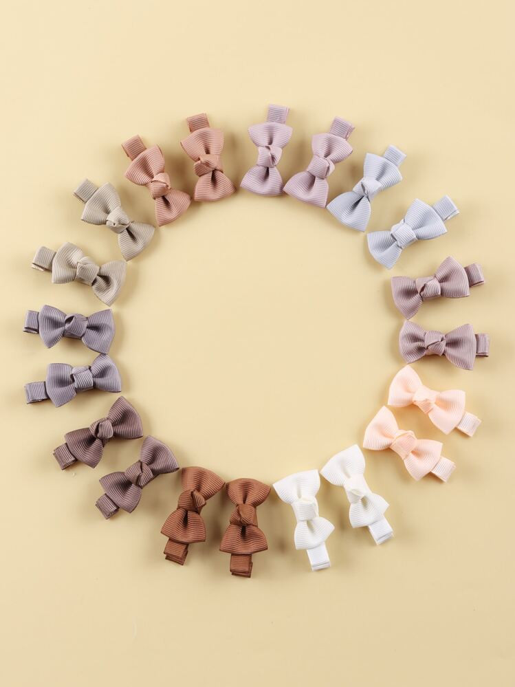 Set Of 20 Multicolored Baby Hair Clips That Do Not Hurt The Skin | SHEIN