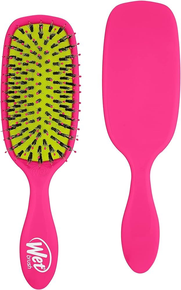 Wet Brush Shine Enhancer Hair Brush – Pink - Exclusive Ultra-soft IntelliFlex Bristles - Natura... | Amazon (US)