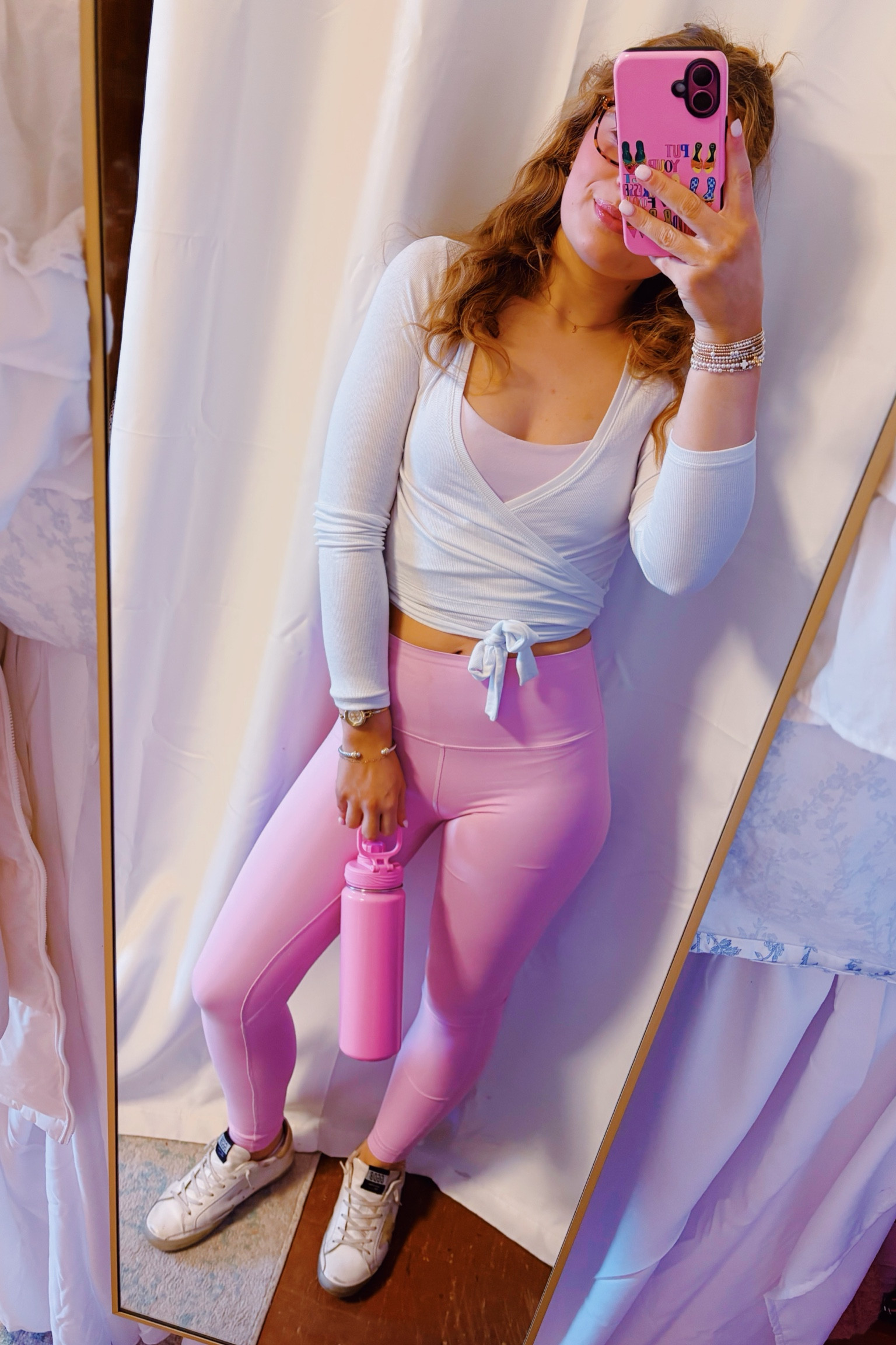 Pink pilates outfit!! #ootd #pink #matchingset #pilates #outfit #workout #lululemon #amazonfinds #amazonfashion #fashion #college #lifestyle

#LTKFitness #LTKStyleTip #LTKActive