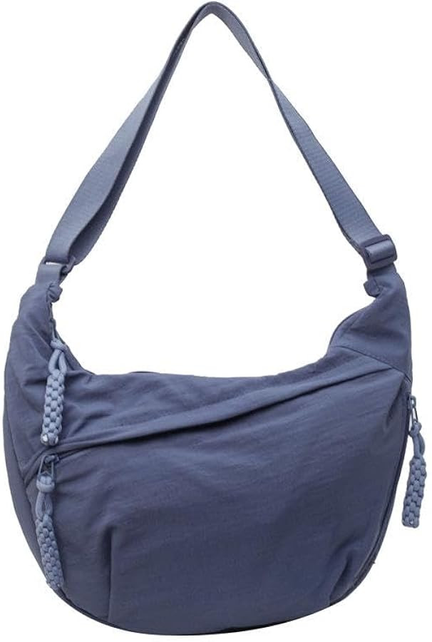Nylon Crescent Crossbody Bag for Women Shoulder Tote Handbag Casual Sling Bag Dumpling Purse Bag ... | Amazon (US)