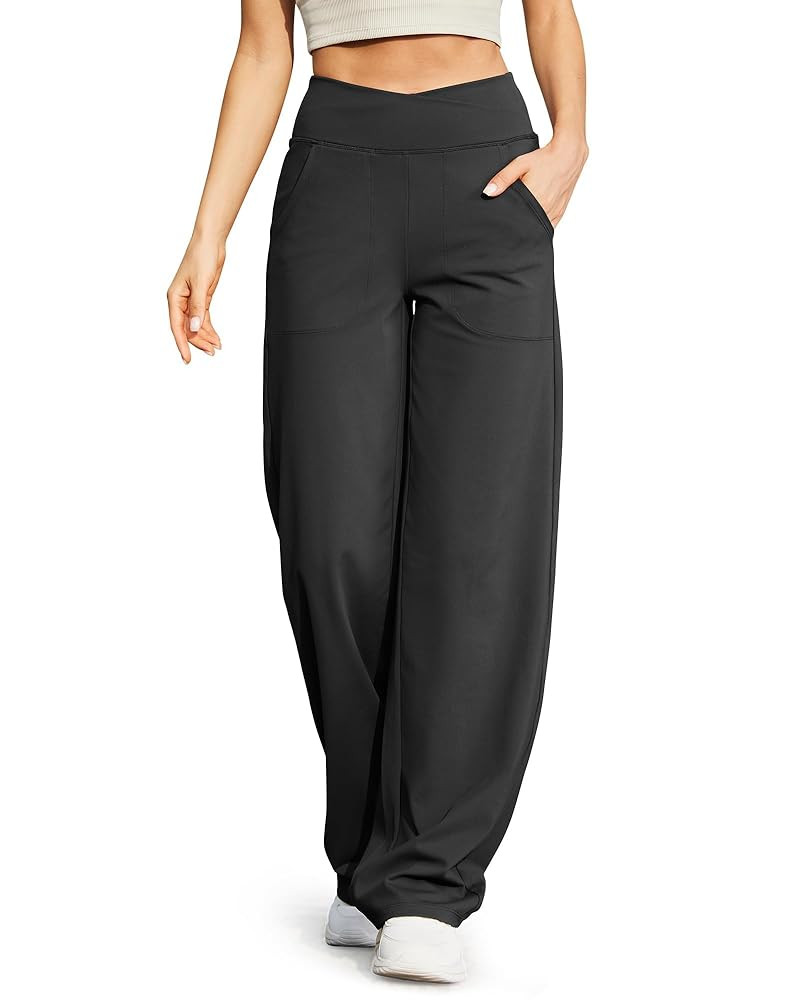 G4Free Wide Leg Pants for Women Loose Yoga Pants with Pockets Petite/Regular/Tall Stretch Casual ... | Amazon (US)