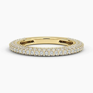 14K Yellow Gold Petite Lab Diamond Tube Ring (1 1/2 ct. tw.) | Brilliant Earth