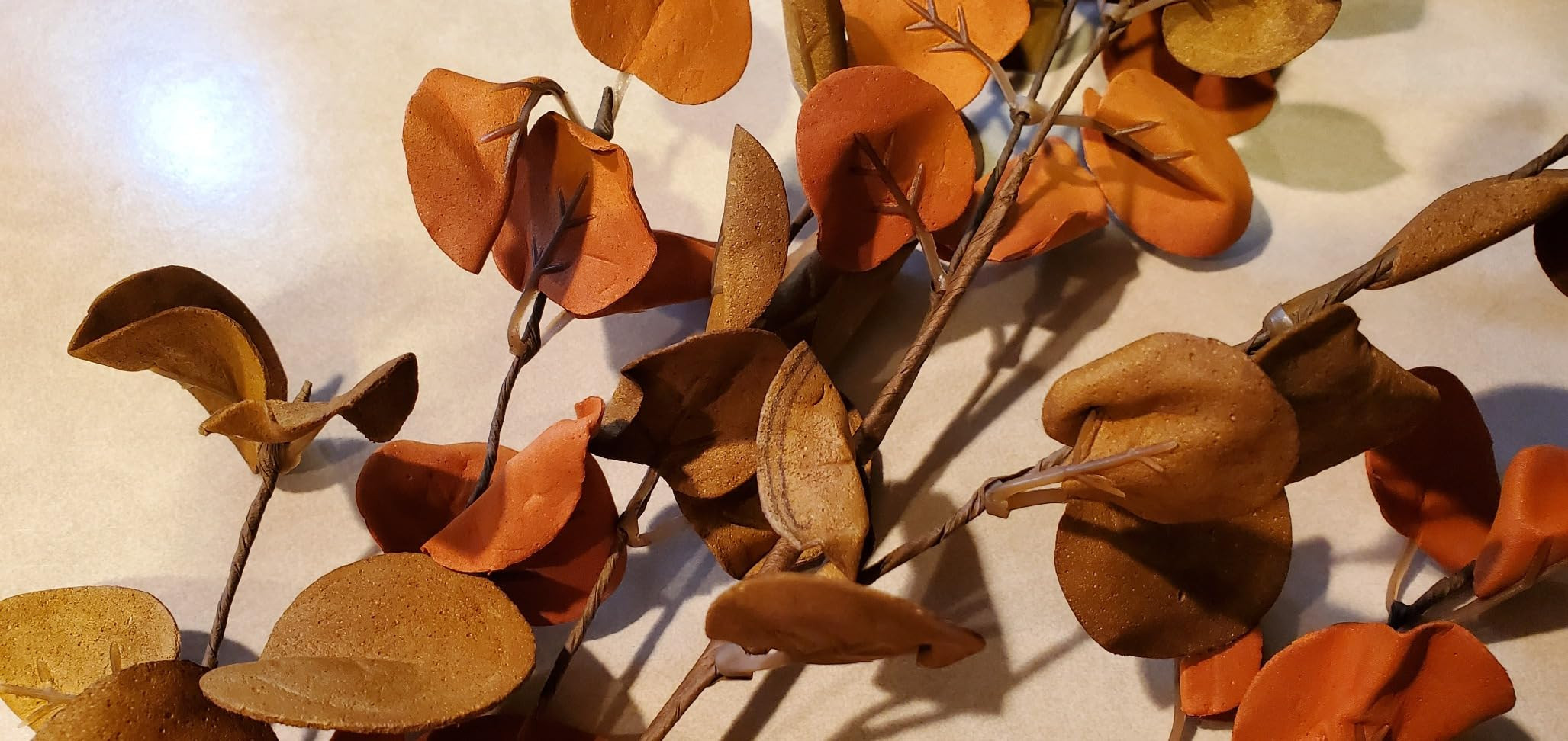 6 Pcs Fall Eucalyptus Leaves Artificial Eucalyptus Stems Fall Leaf Spray Autumn Leaves Fall Decor... | Amazon (US)