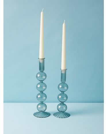 2pk Glass Candlestick Holders | HomeGoods