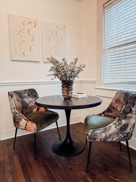 Printed dining chairs from Anthropologie 

#LTKHome