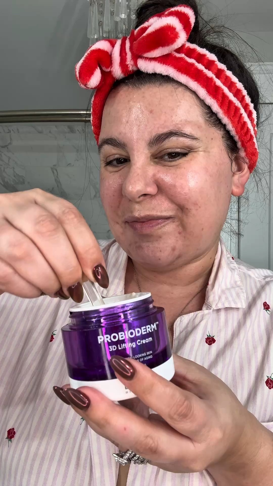 Use code DEBBIED14 to save on YesStyle

@BIOHEAL BOH Probioderm 3D Lifting Cream will have you skipping your Botox appointments 60 it helps improves elasticity, firm & lift the skin, & give a more youthful appearance (results may vary). This can be used morning & night- one this every night & give myself a nice lifting & relaxing face massage as well. Wake up more looking more lifted & rejuvenated with this cream- plus it will save you money in the long run by skipping those appointments i @4AM Marketing - Saebyeok Naesi #biohealboh #nightcream
#purplebotoxcream #purplebotox #skincareroutine 

#LTKgrwm #LTKselfcare #LTKBeauty