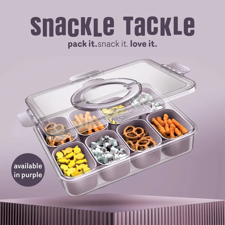 Cook With Color 8-Compartment Snackle Box Food Storage Carrier and Container, Charcuterie Contain... | Walmart (US)