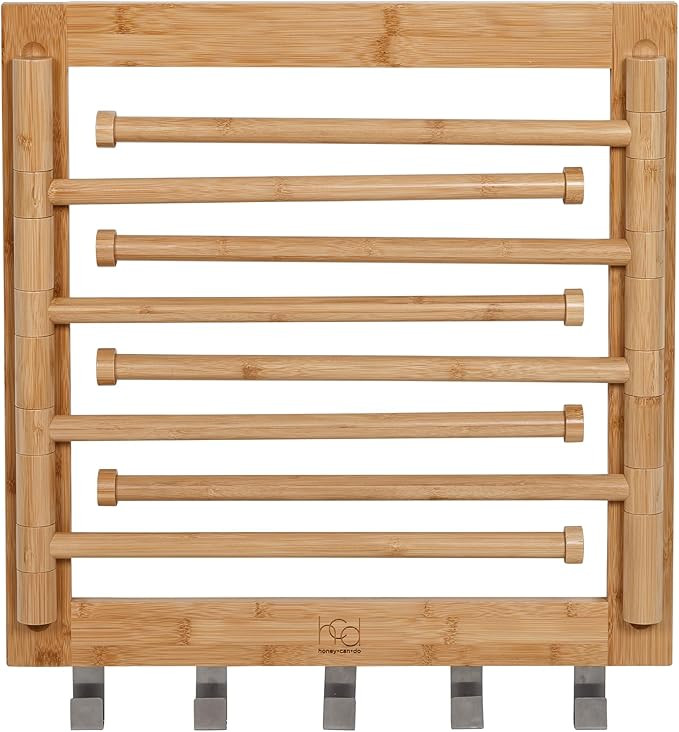 Honey-Can-Do Bamboo Swivel Wall Mount Drying Rack- Versatile Clothes Drying Rack and Durable Laun... | Amazon (US)