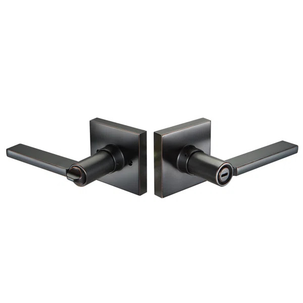 Edge Privacy Turn Button Lock with Seabrook Lever and Square | Wayfair North America
