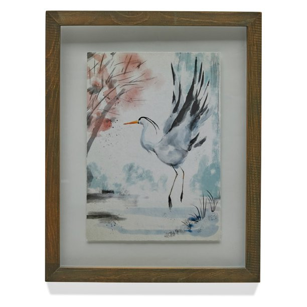 Watercolor Crane Wall Art by Drew Barrymore Flower Home | Walmart (US)
