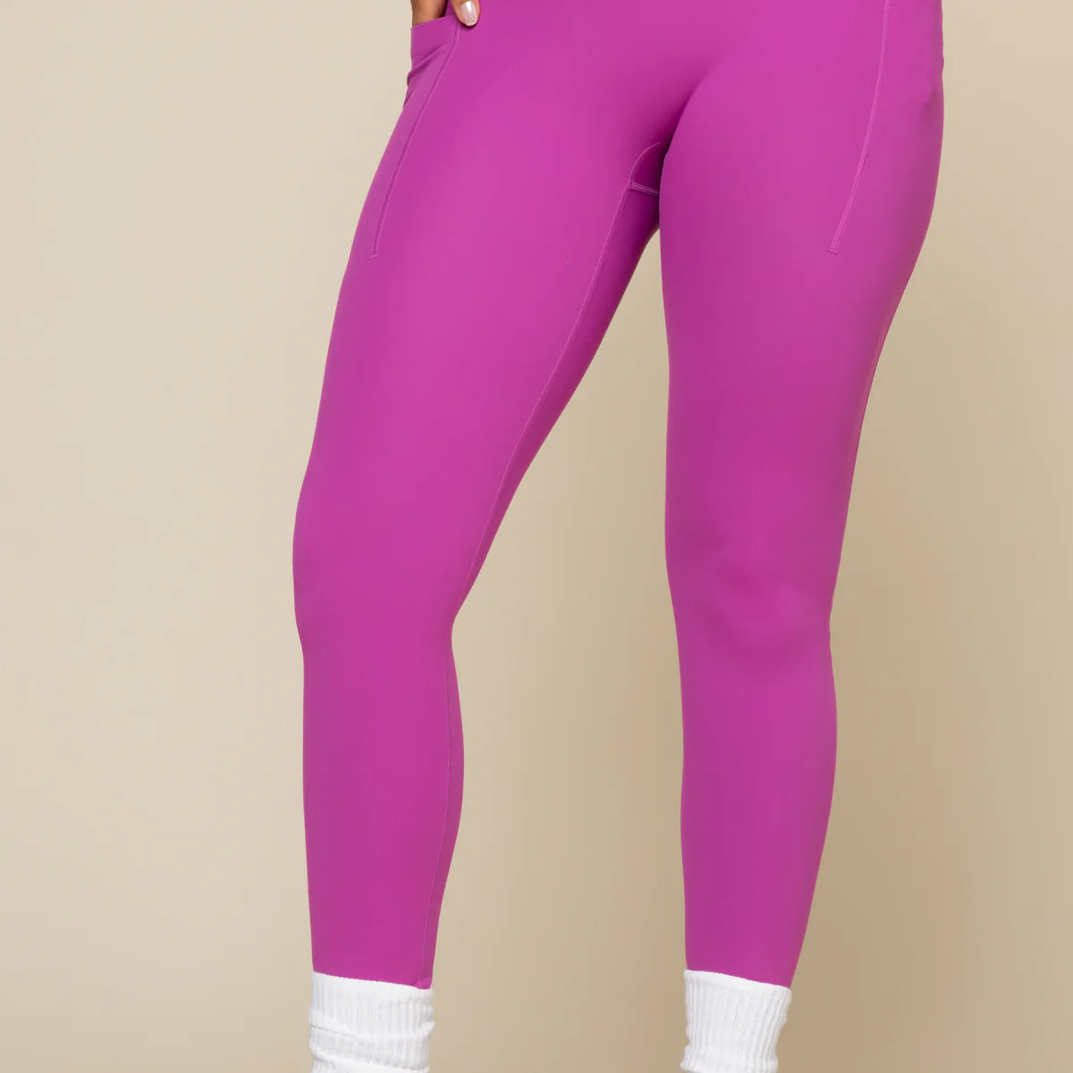 Crisscross Hourglass® Legging with Pockets - Royal Orchid | POPFLEX