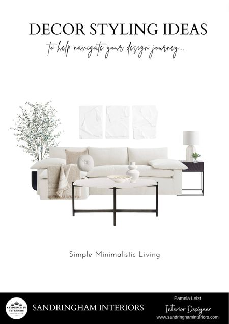 Simple Minimalist Home Design | Living Room | Sofa | Side Table | Accent Table | Nightstand | Ceramic Lamp | Abstract wall art | Throw Blankets | Coffee Tablee

#LTKStyleTip #LTKHome