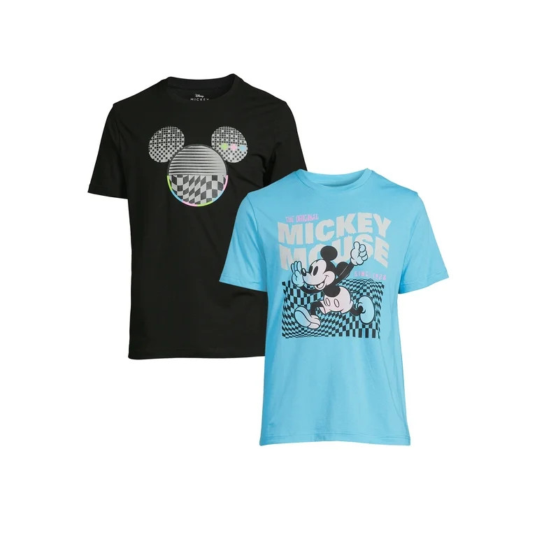 Disney 100 100th Anniversary Men's & Big Men's Mickey Mouse Ears and Running Original Mickey Grap... | Walmart (US)