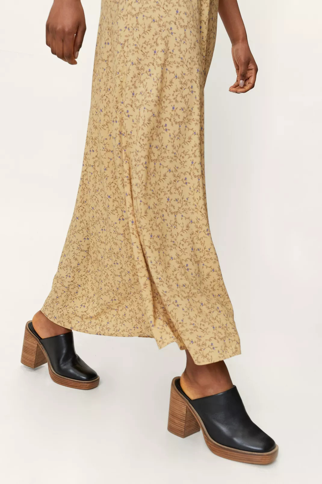 Leather Platform Mules | Nasty Gal (US)