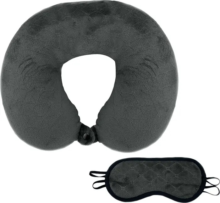 Memory Foam Travel Pillow with Sleep Mask | Nordstrom