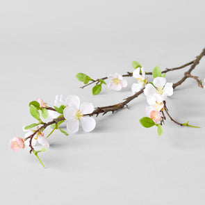 EcoFaux Pink Quince Branch, 46" | Bloomist