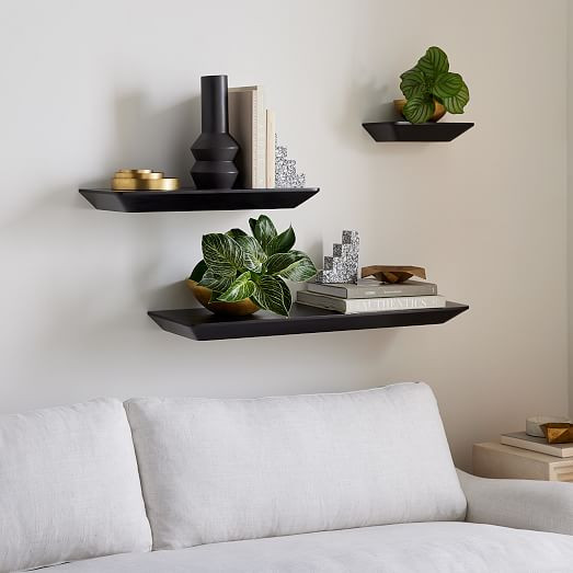 Slim Floating Wall Shelves Collection | West Elm (US)