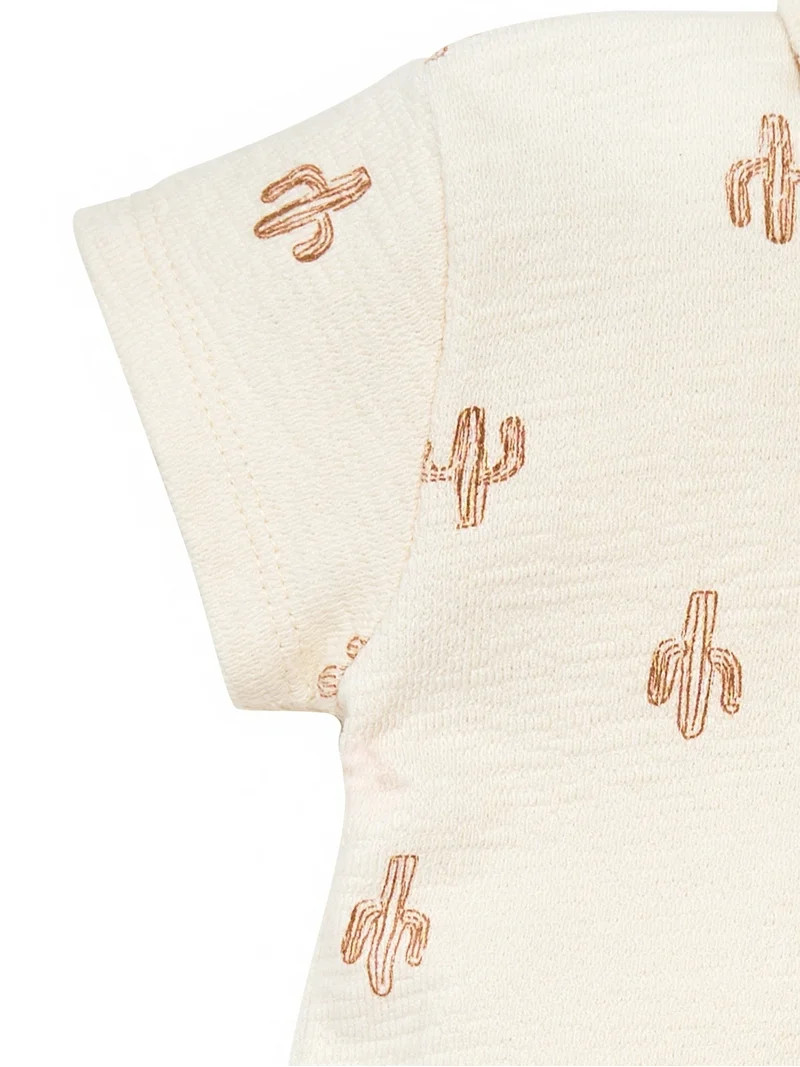 Modern Moments by Gerber Baby Boy Short Sleeve Shirt and Short Outfit Set, 2-Piece, Sizes 0/3 Mon... | Walmart (US)