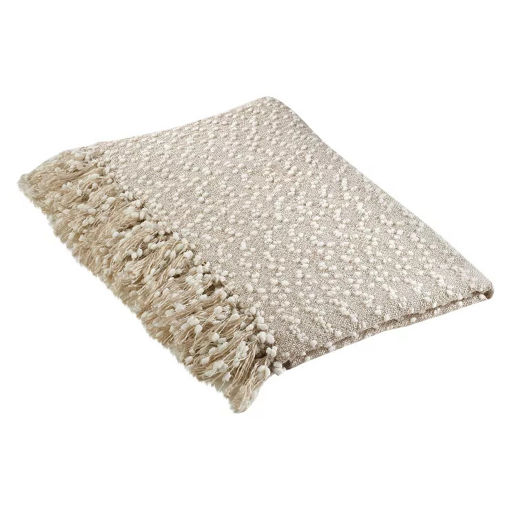 50"x60" Petite Pom-Pom Design Throw Blanket - Saro Lifestyle | Target