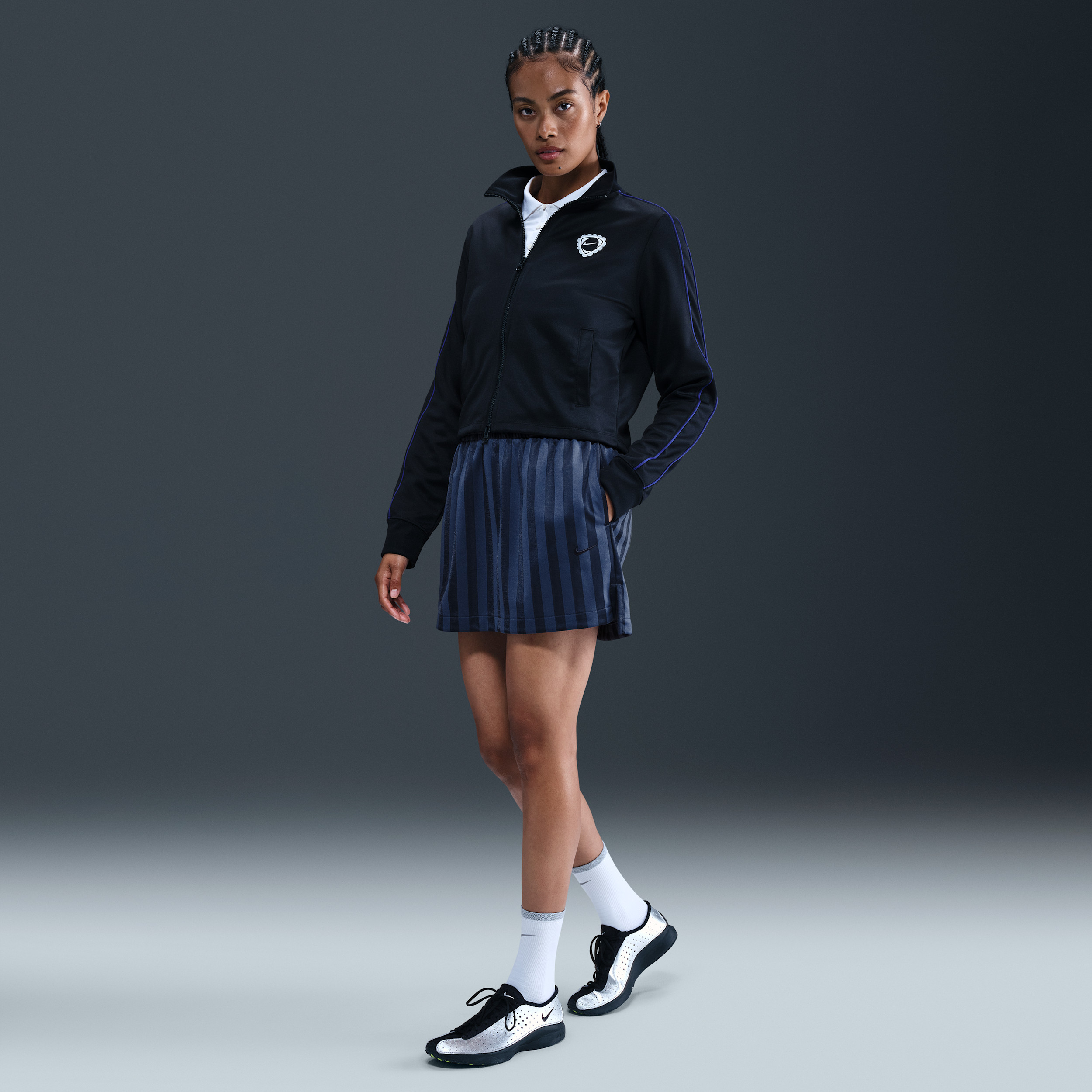 Women's Nike Sportswear Jacquard Striped Skirt in Blue | IF1650-410 | Nike (US)