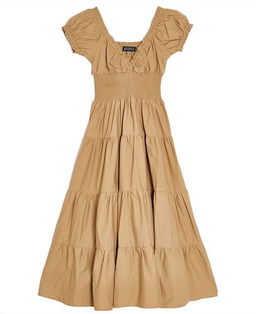 Solid Poplin Midi Dress, Created for Macy's | Macys (US)