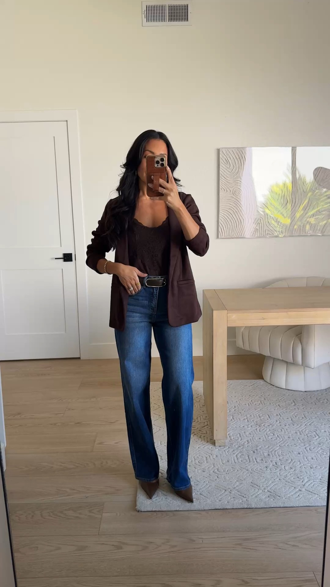 @Maurices try on!
Size XS in the cami and blazer
Size 3 in the wide leg denim

Fall outfit 
Workwear

#LTKootd #LTKSeasonal #LTKWorkwear