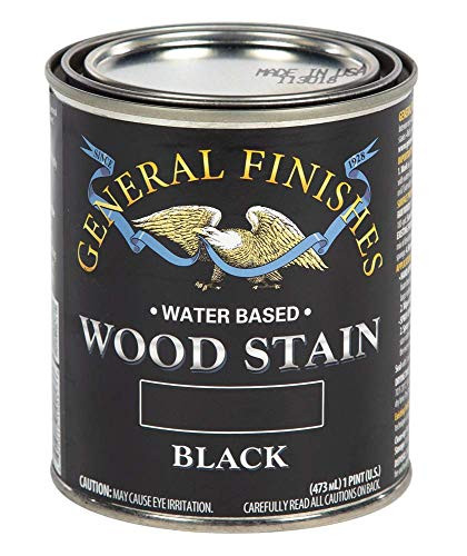 General Finishes Water Based Wood Stain, 1 Pint, Black | Amazon (US)