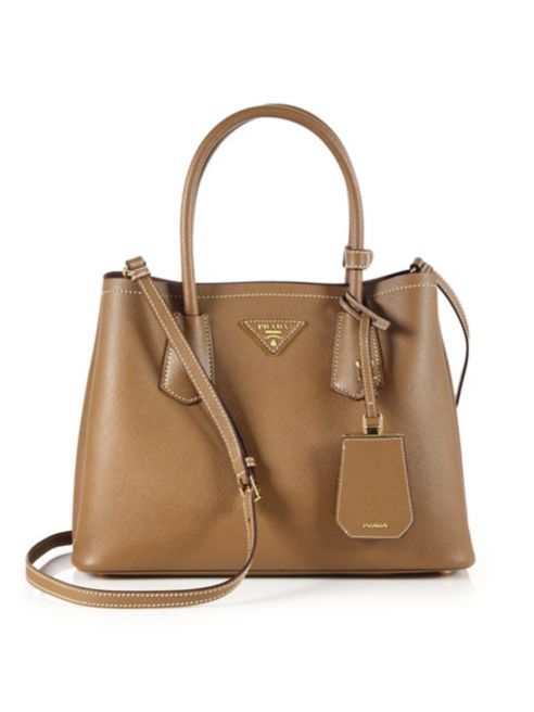 Prada - Saffiano Cuir Small Double Bag | Saks Fifth Avenue