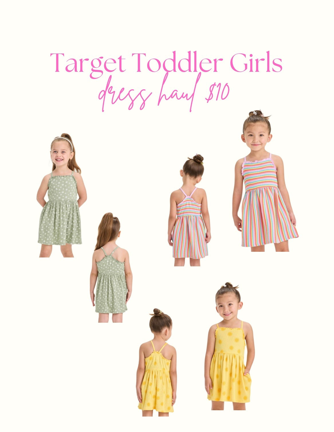 The cutest summer dresses for my girls and only $10! Lightweight and toddler approved by my girls  

#LTKSummerEdit #LTKFindsUnder100 #LTKKids