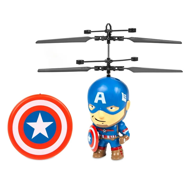 Captain America Big Head, 7.6-inch Motion Sensor Controlled UFO Big Head Helicopter - Walmart.com | Walmart (US)
