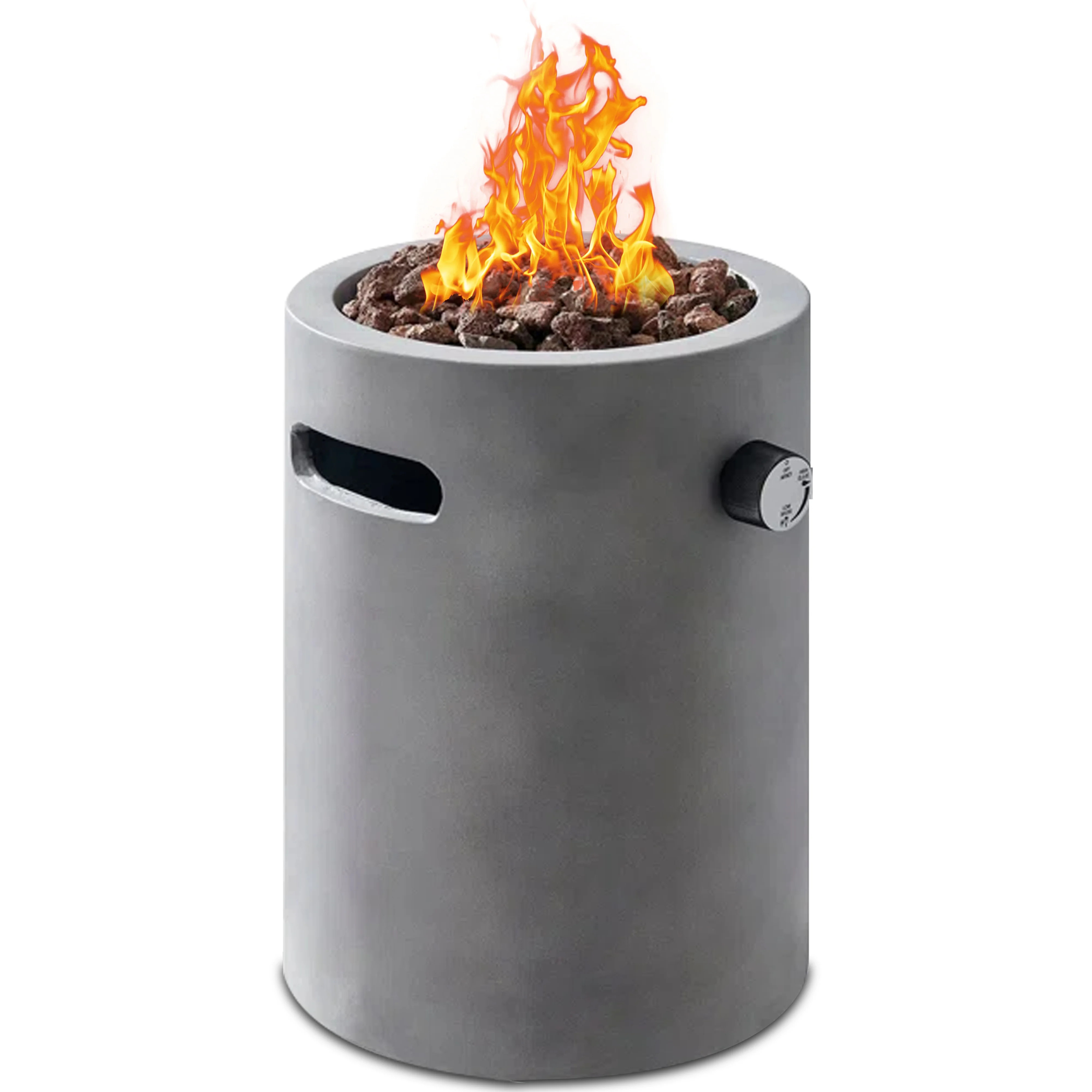 Four Seasons Courtyard 10000 BTU 10 Inch Round Column Portable Gas Fire Pit | Walmart (US)