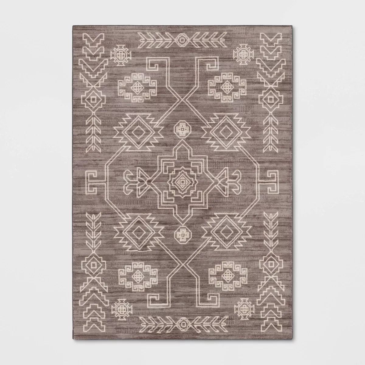 7'x10' Washable Global Persian Style Area Rug Gray - Threshold™: Traditional Geometric Tufted M... | Target