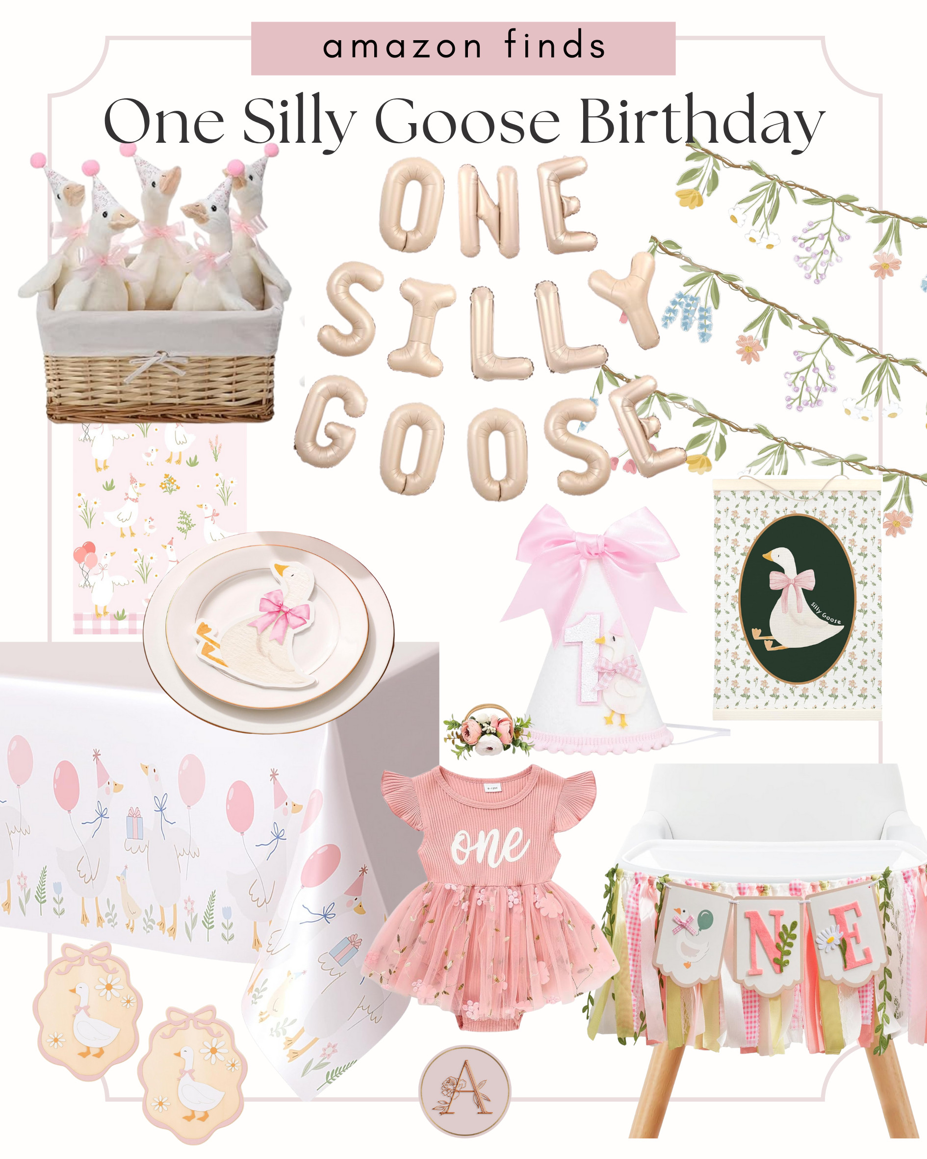 The sweetest One Silly Goose birthday finds 🩷
Soft pinks, gingham, and charming cottage details for your little one’s first birthday.
From plush geese and floral garlands to the cutest high-chair banner and pink “one” outfit — every piece ties together this darling theme.

Shop all my Silly Goose party favorites — invitations, décor, and outfit linked below ↓ 

 

#LTKParties #LTKBaby #LTKKids